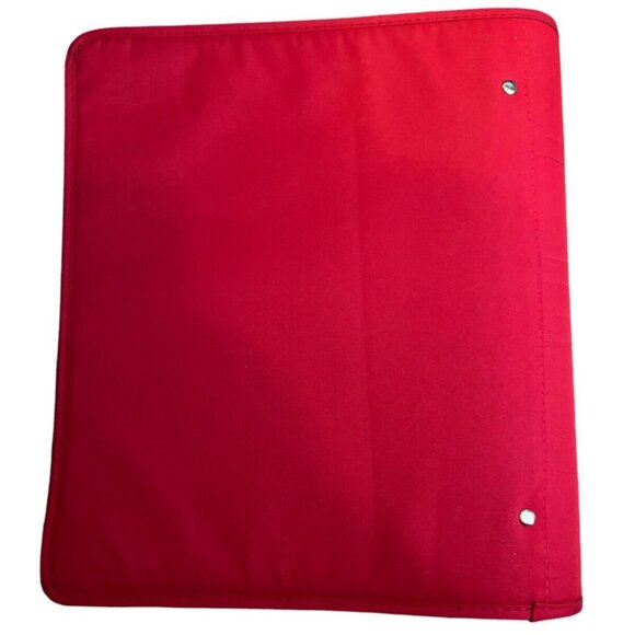 Vtg 90s Five Star Red 2" Ring Zipper Pen Pencil Pocket Binder Trapper Keeper EUC - Picture 5 of 5